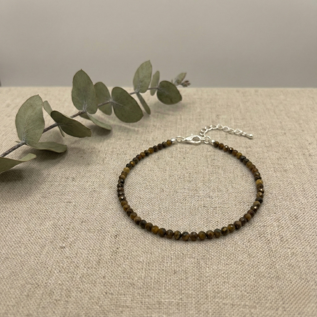 Tiger’s Eye anklet