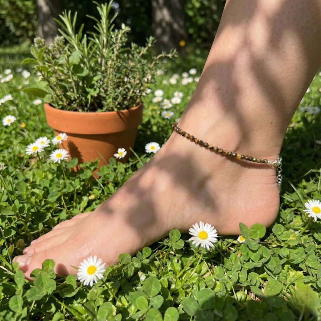 Tiger’s Eye anklet