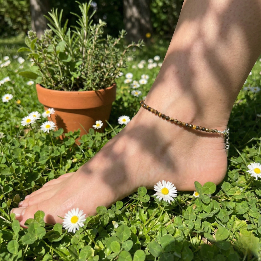 Tiger’s Eye anklet